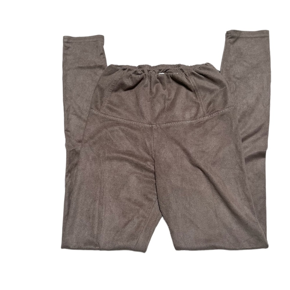 Suede soft felt leggings